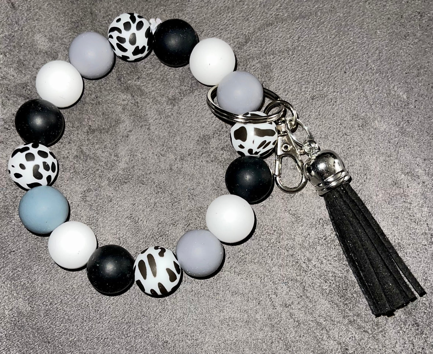 Silicone bead keychains