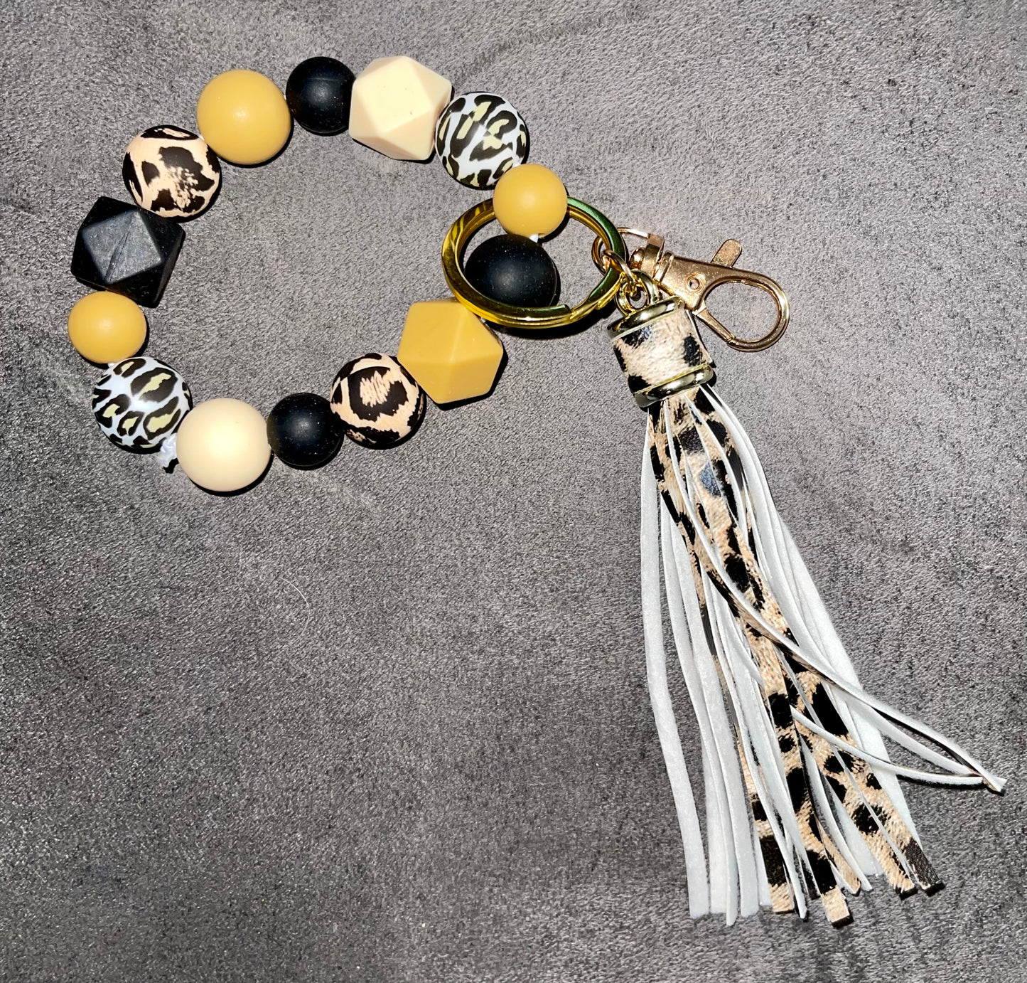 Silicone bead keychains