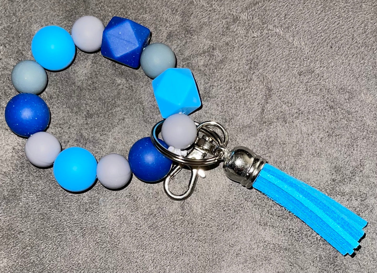 Silicone bead keychains
