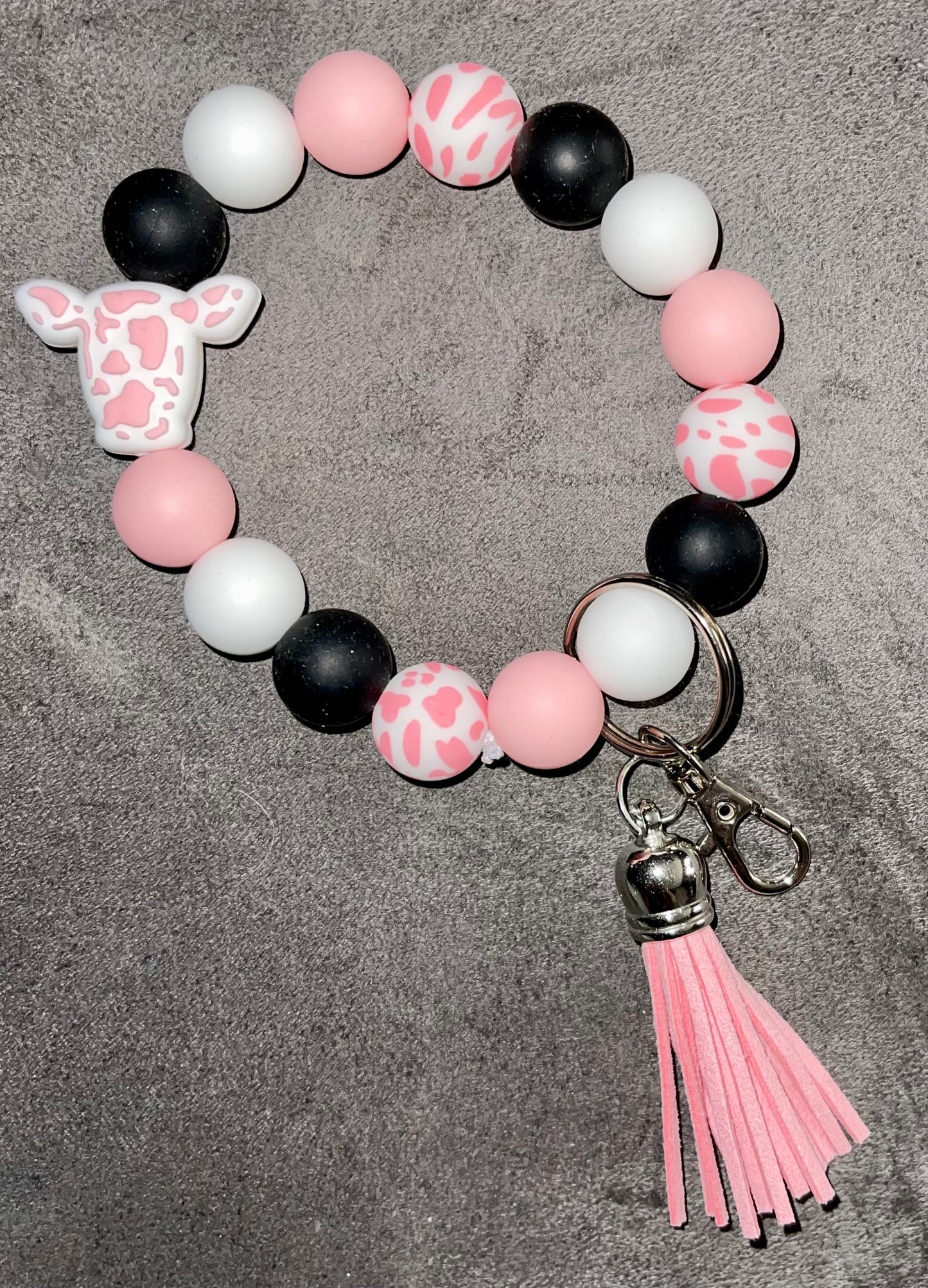 Silicone bead keychains