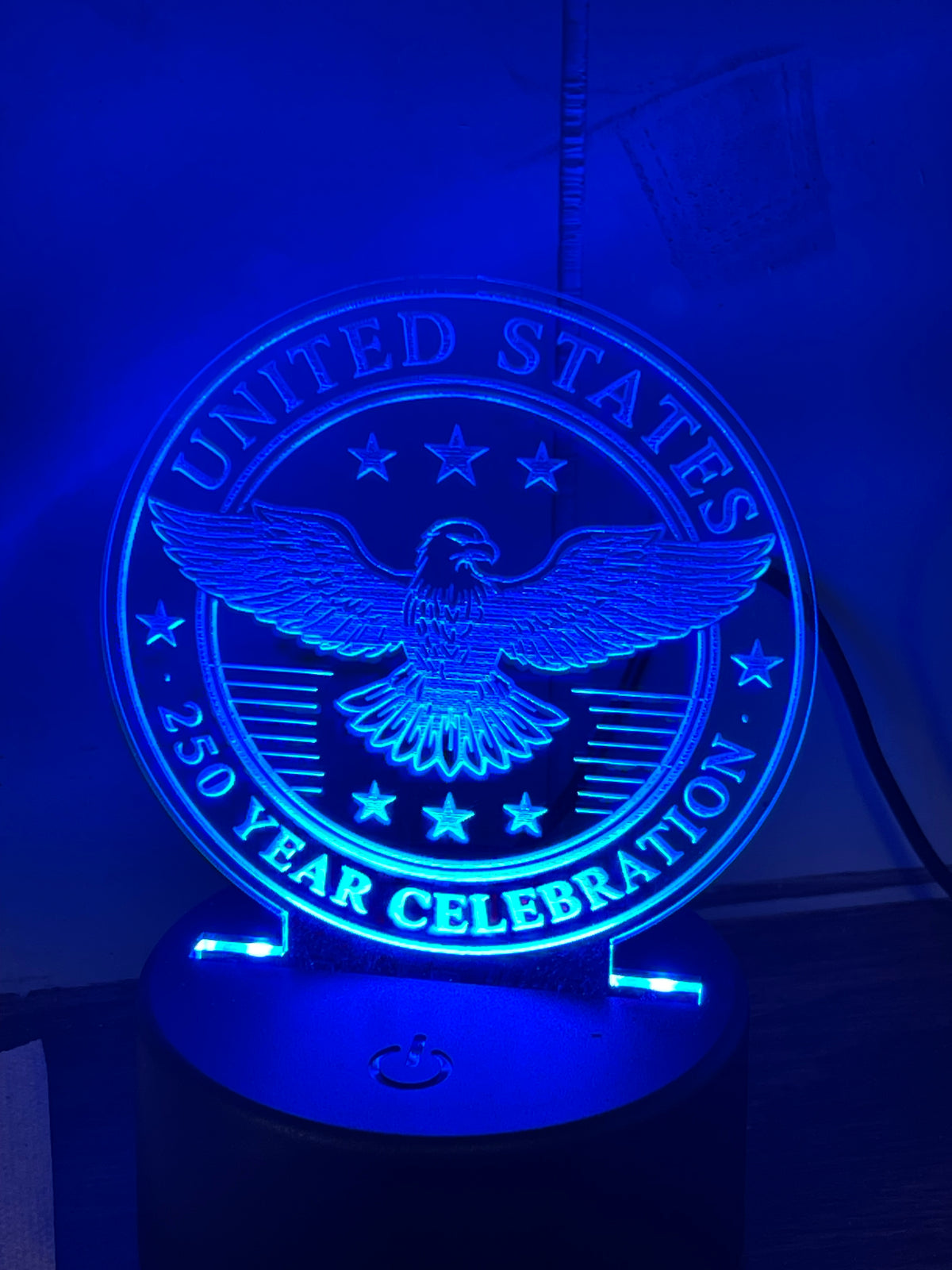 Small Laser Engraved Acrylic Lamps