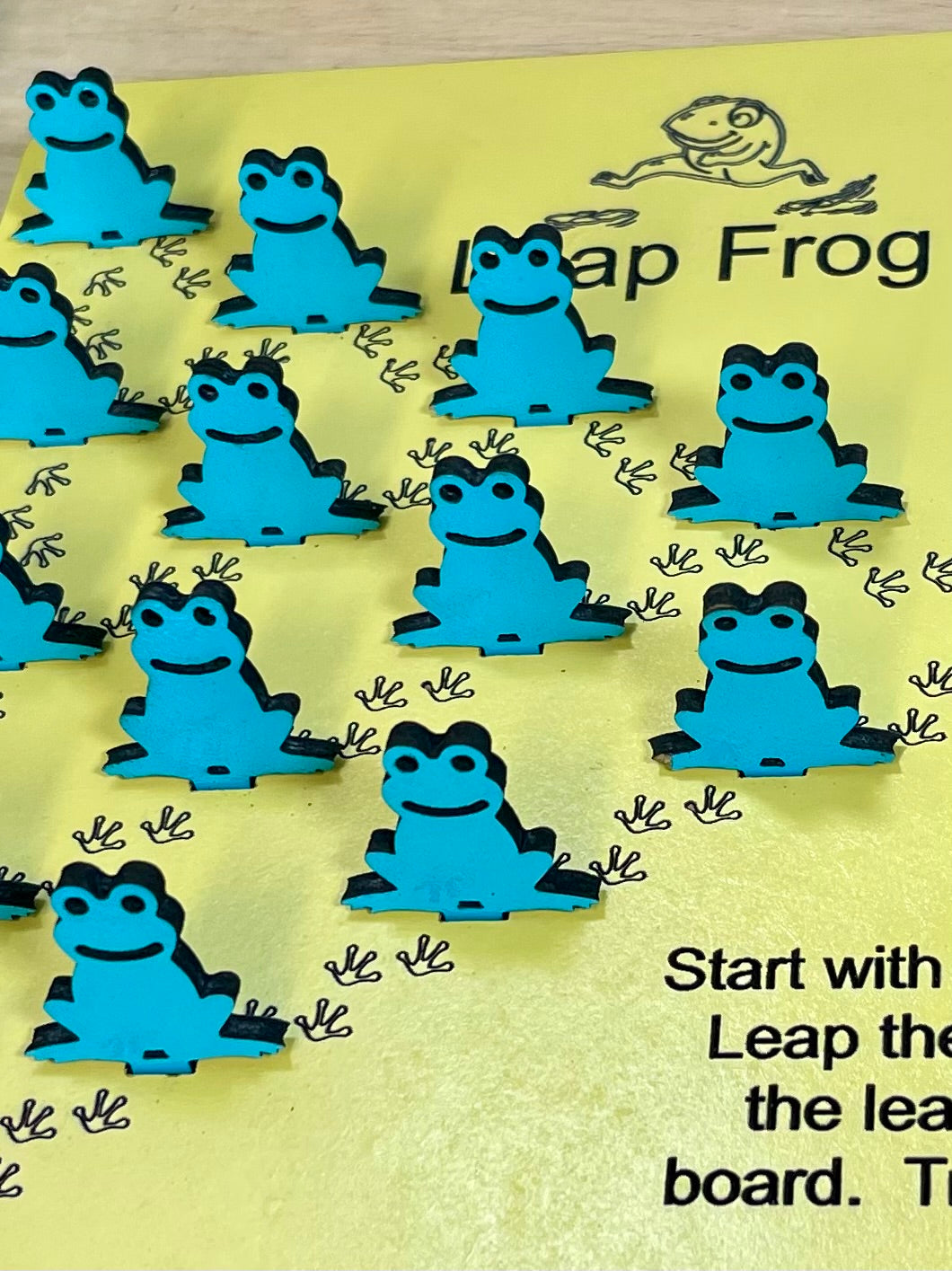Leap Frog Board Game