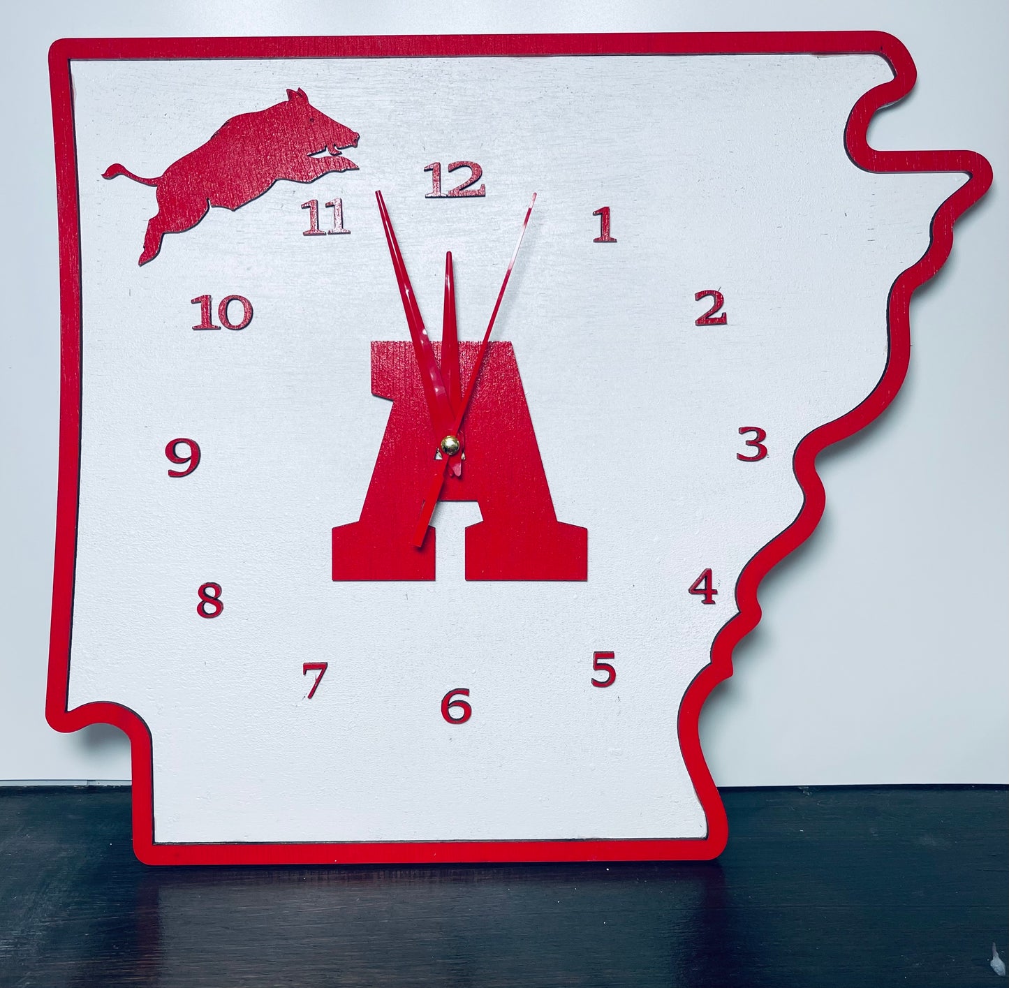 State Shaped Wall Clocks