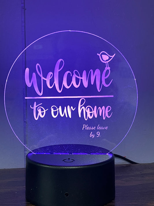 Small Laser Engraved Acrylic Lamps