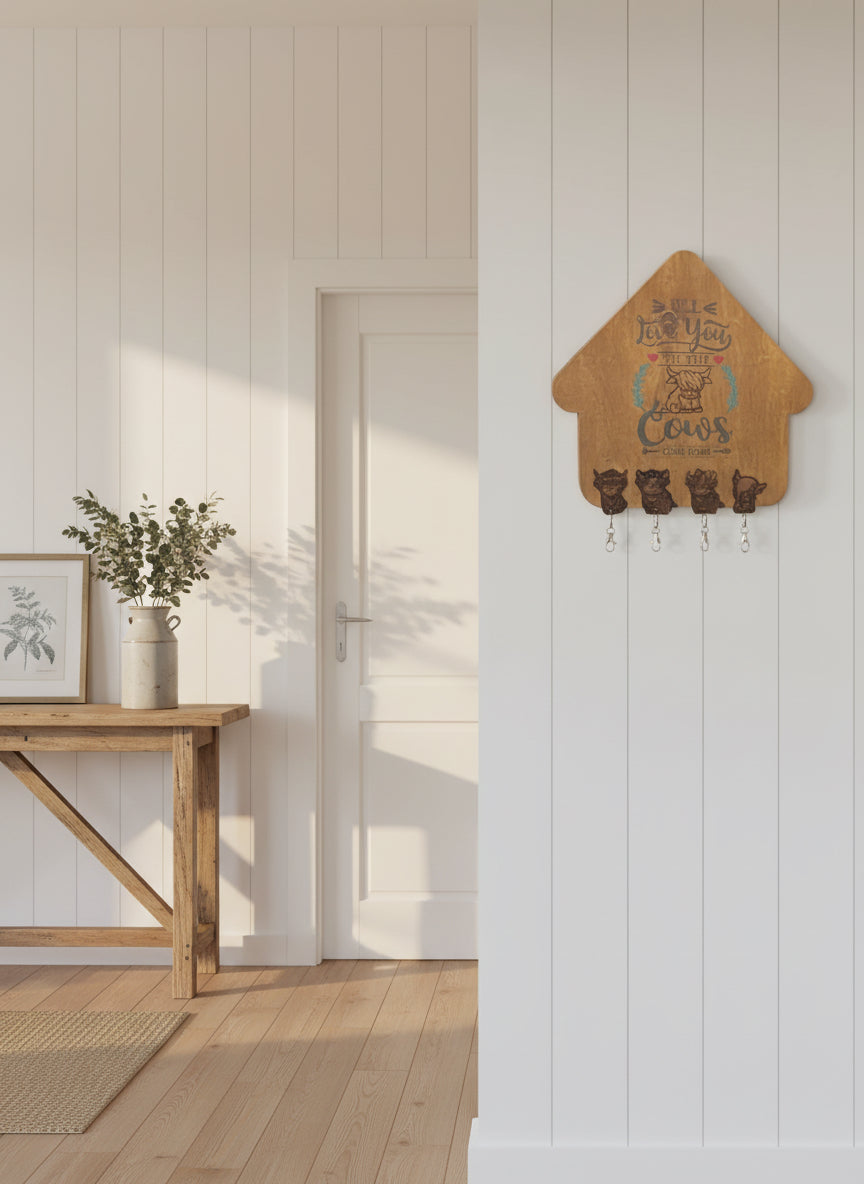 Inset Key Chain Holder with Shaped Key Chains