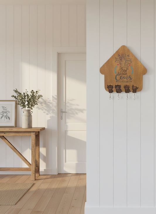 Inset Key Chain Holder with Shaped Key Chains