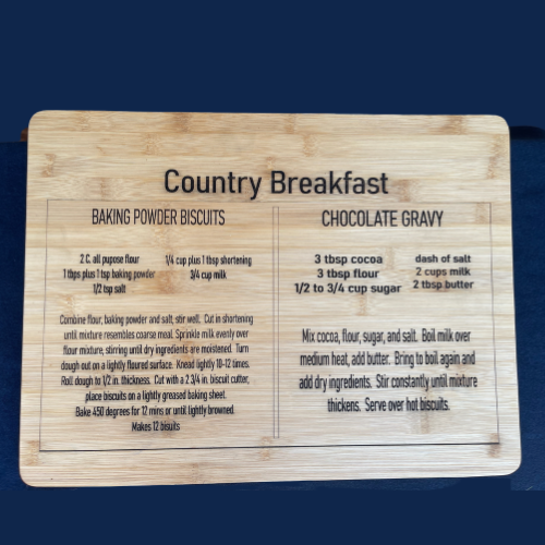 Country Breakfast Cutting Board
